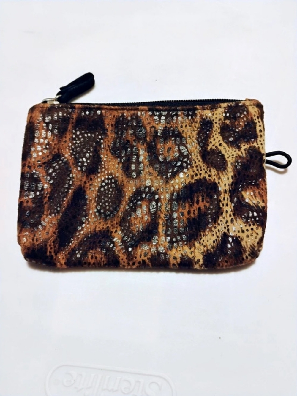 Brown & Black Animal Print Cosmetic Pouch